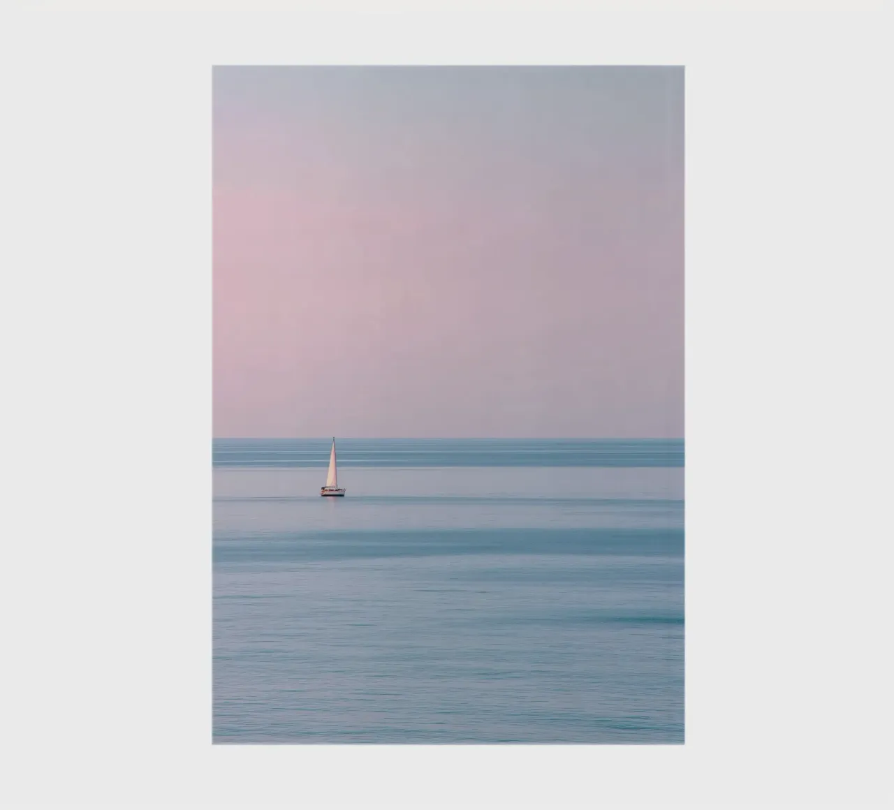Sailing Still – Minimalist Ocean Photography notebook by Vela Luna