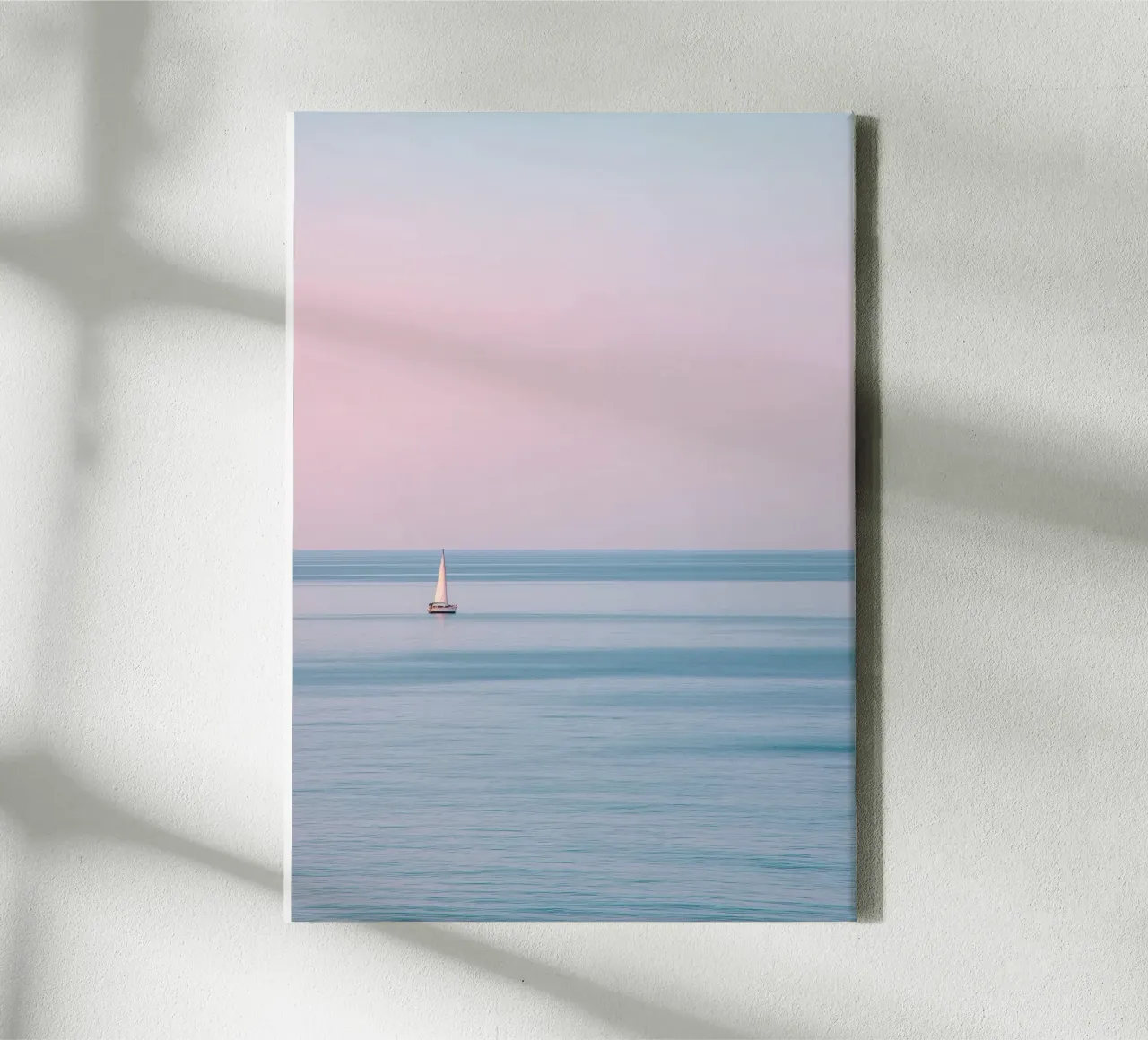 Sailing Still – Minimalist Ocean Photography tela con Cornice a cassetta da Vela Luna