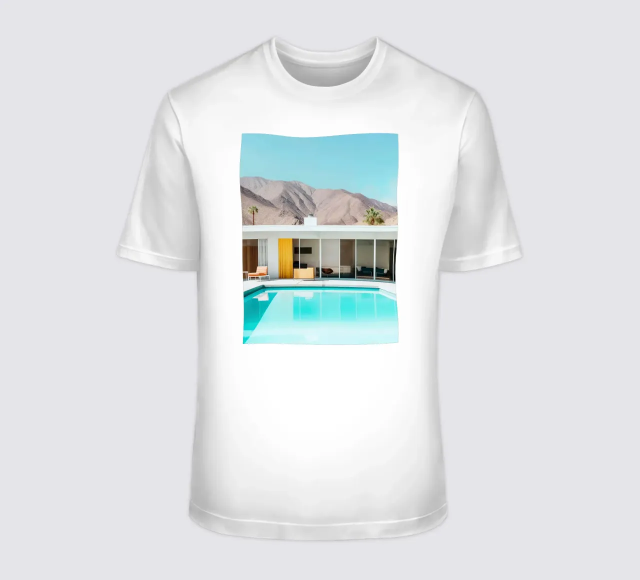 Palm Spring Private Pool II t-shirt da robertmotoiart