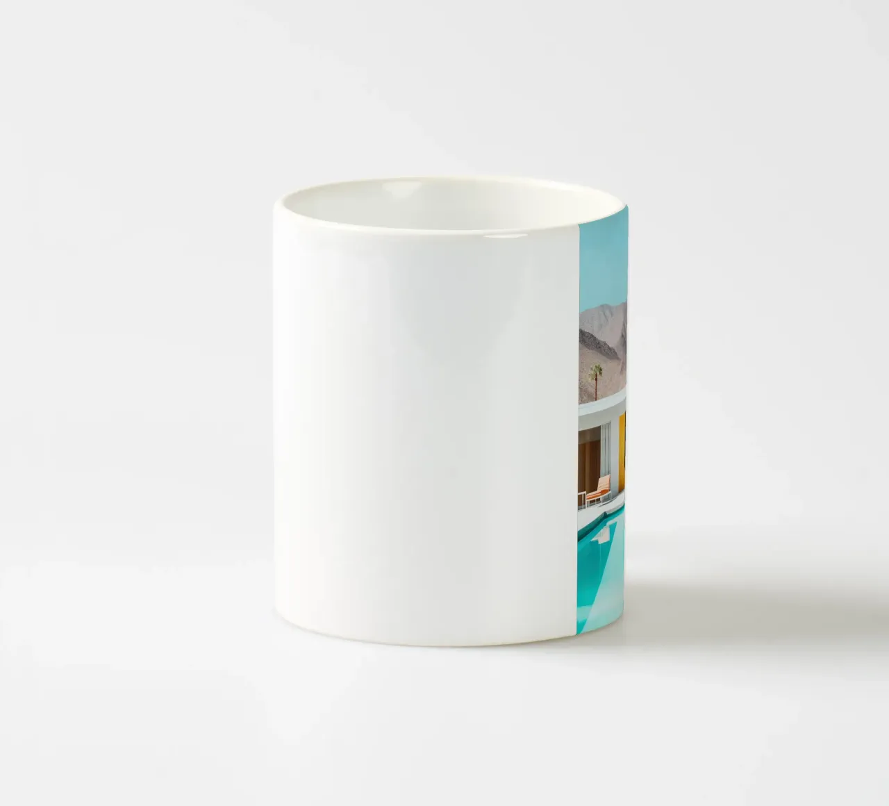 Palm Spring Private Pool II tazza in ceramica da robertmotoiart