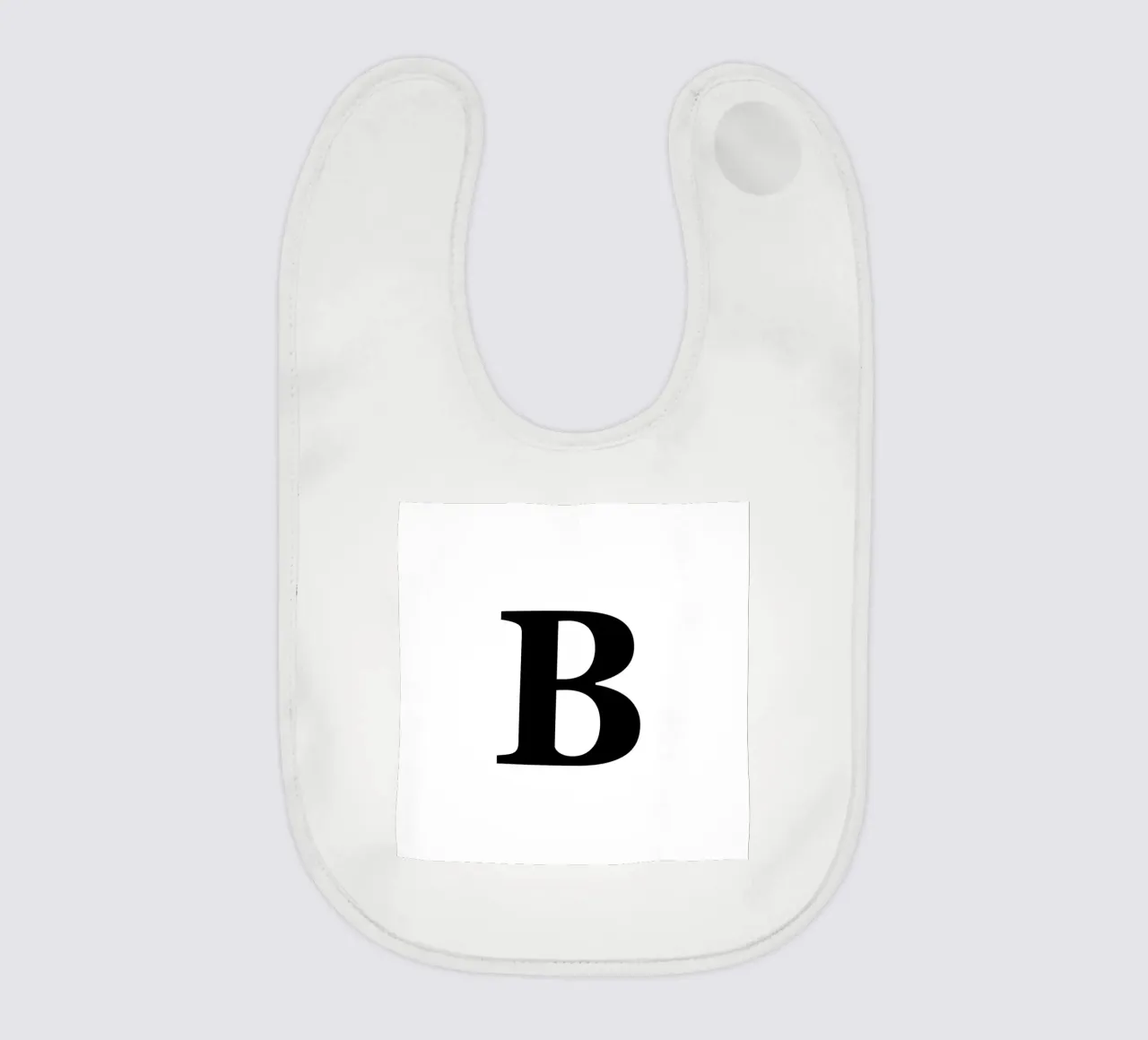 Lettera B bavaglino da Olivia Creator