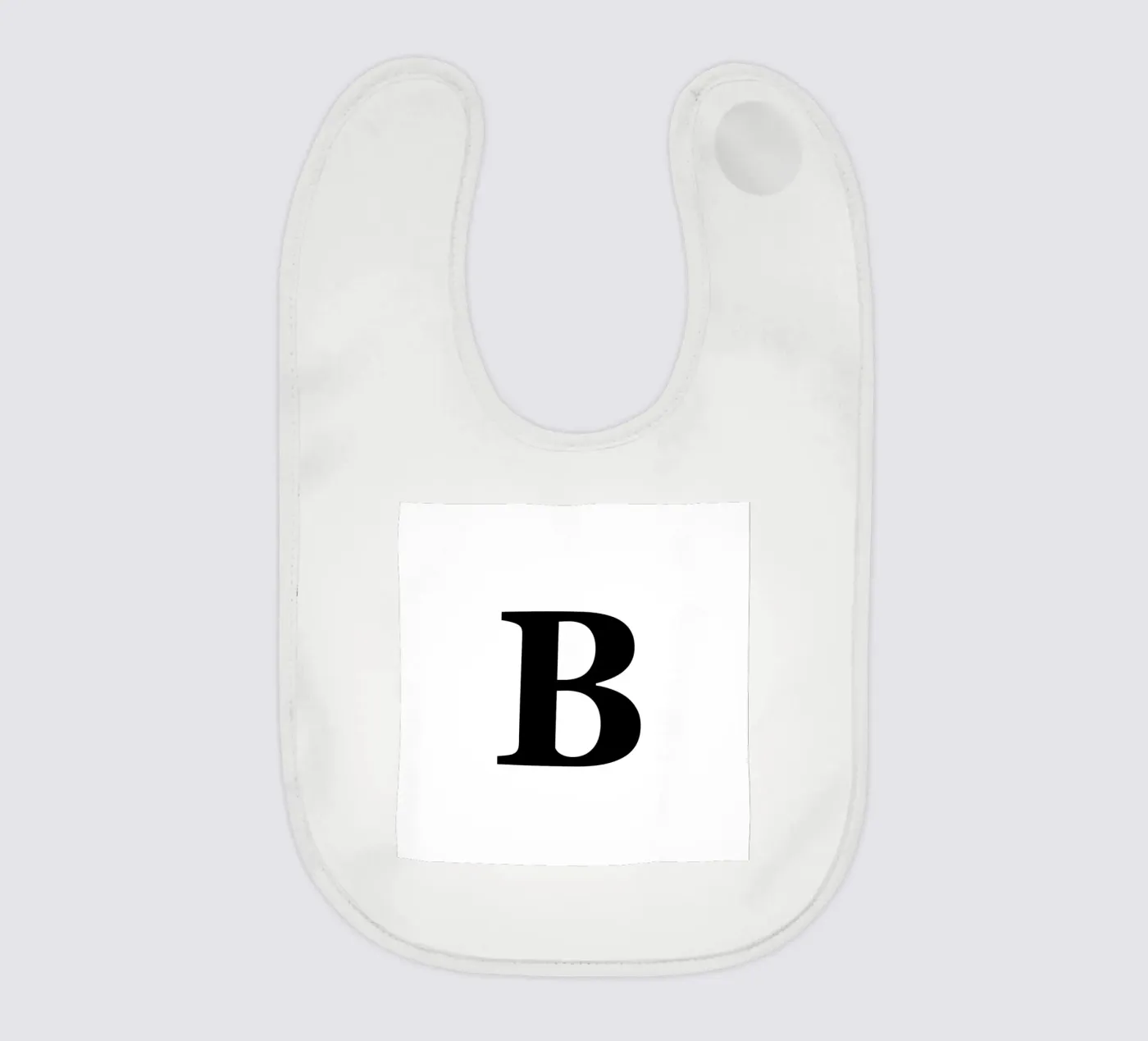 Lettera B bavaglino da Olivia Creator