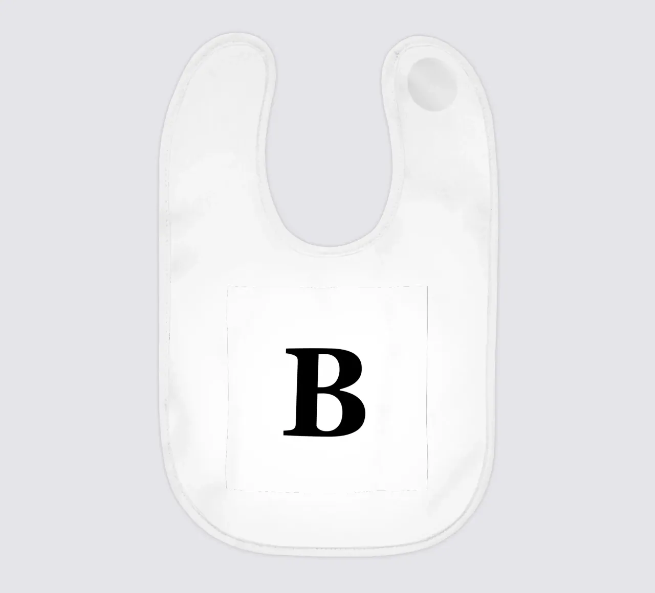 Lettera B bavaglino da Olivia Creator