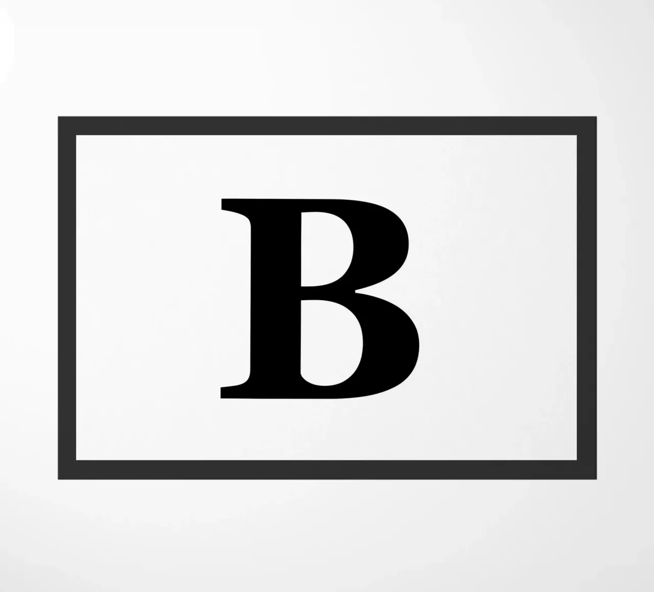 Lettera B zerbino da Olivia Creator