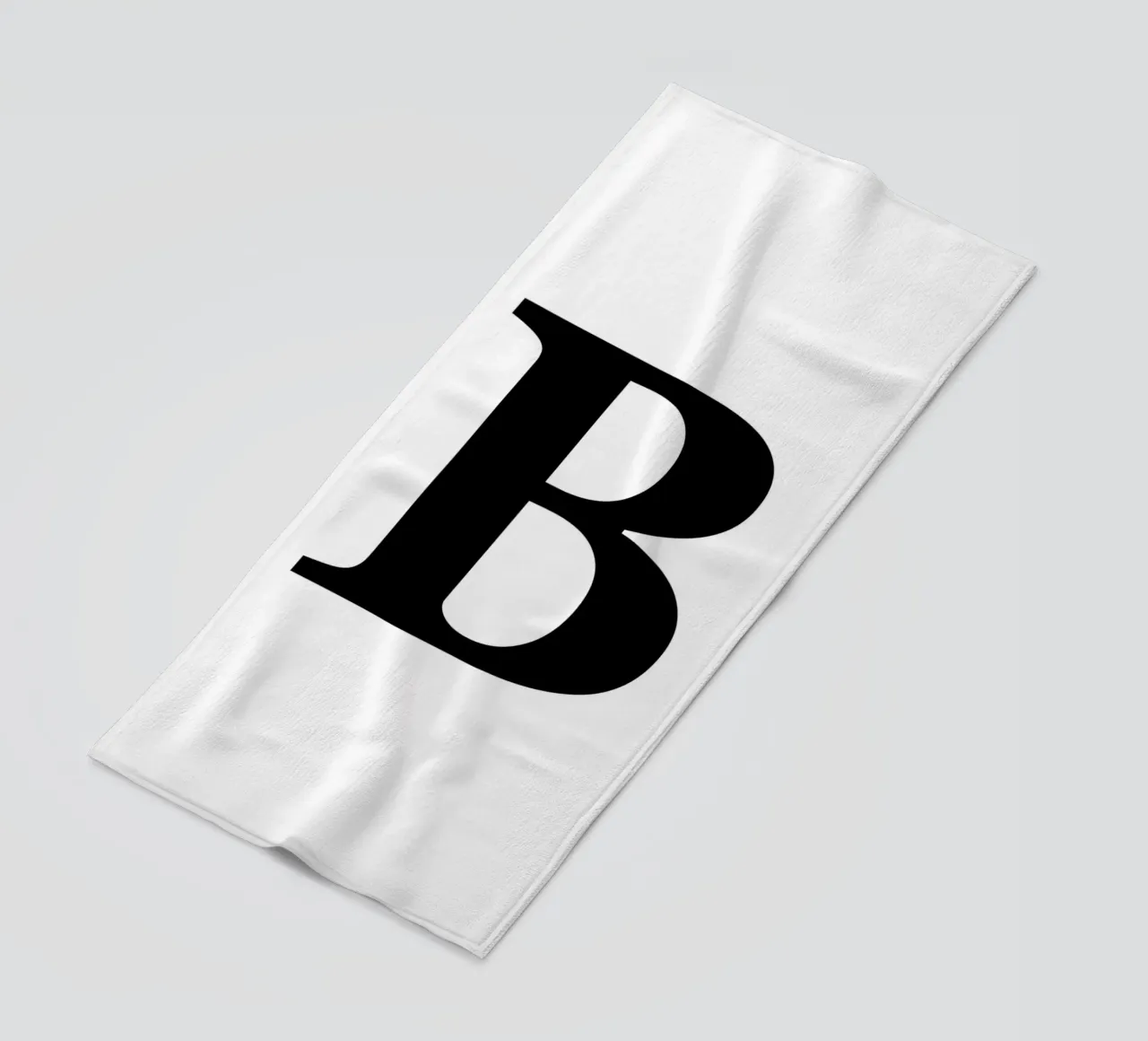 Lettera B telo mare da Olivia Creator