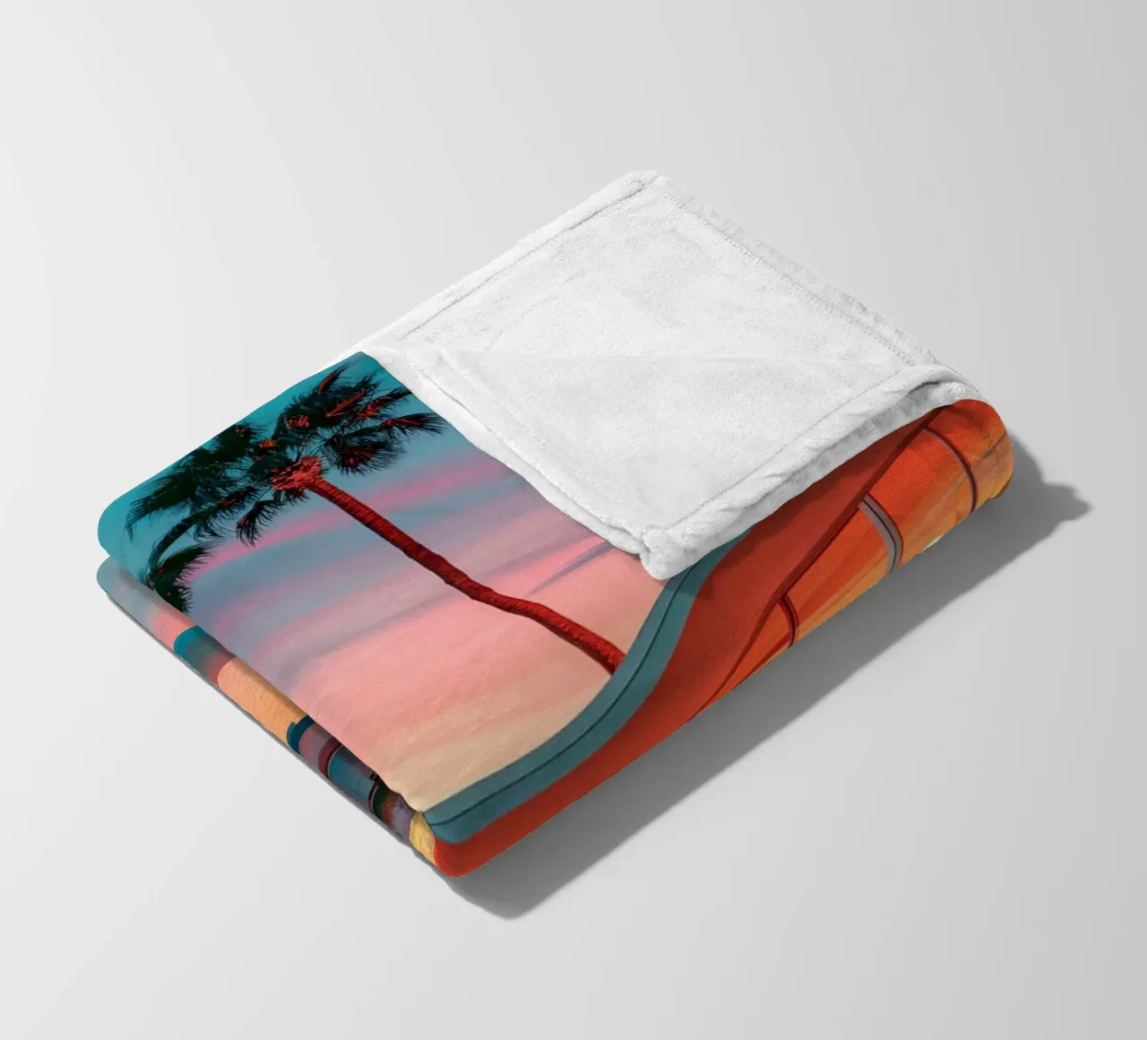 Sunset House Pool coperta in pile da robertmotoiart