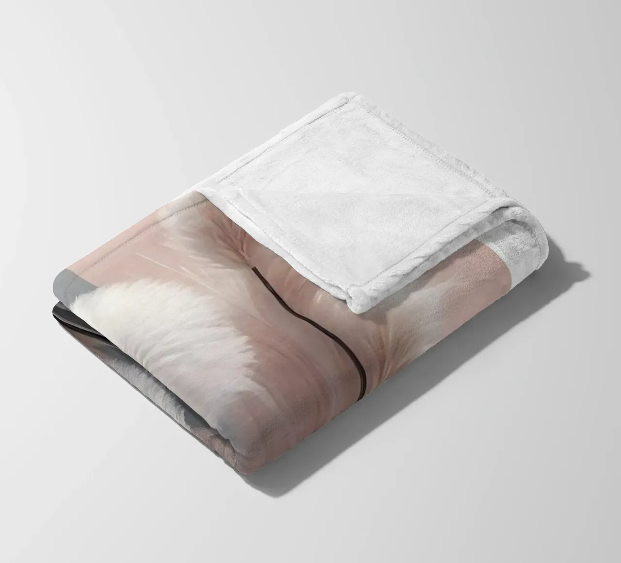 Serene Mininalism coperta in pile da luxi&lace