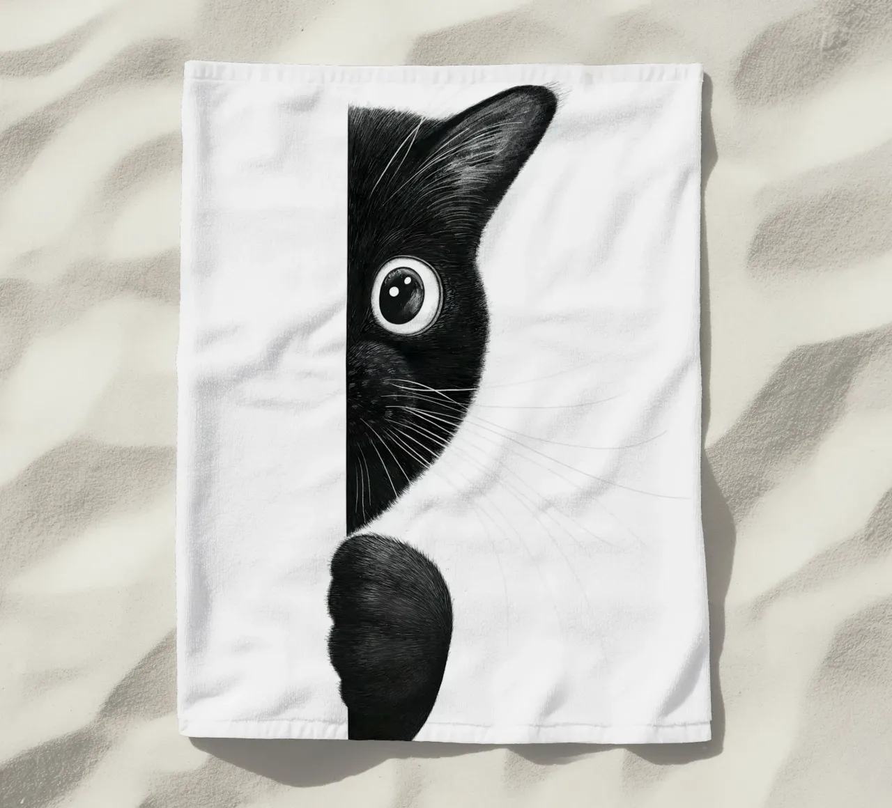 Cat Playing Hide And Seek telo mare da lennytravers