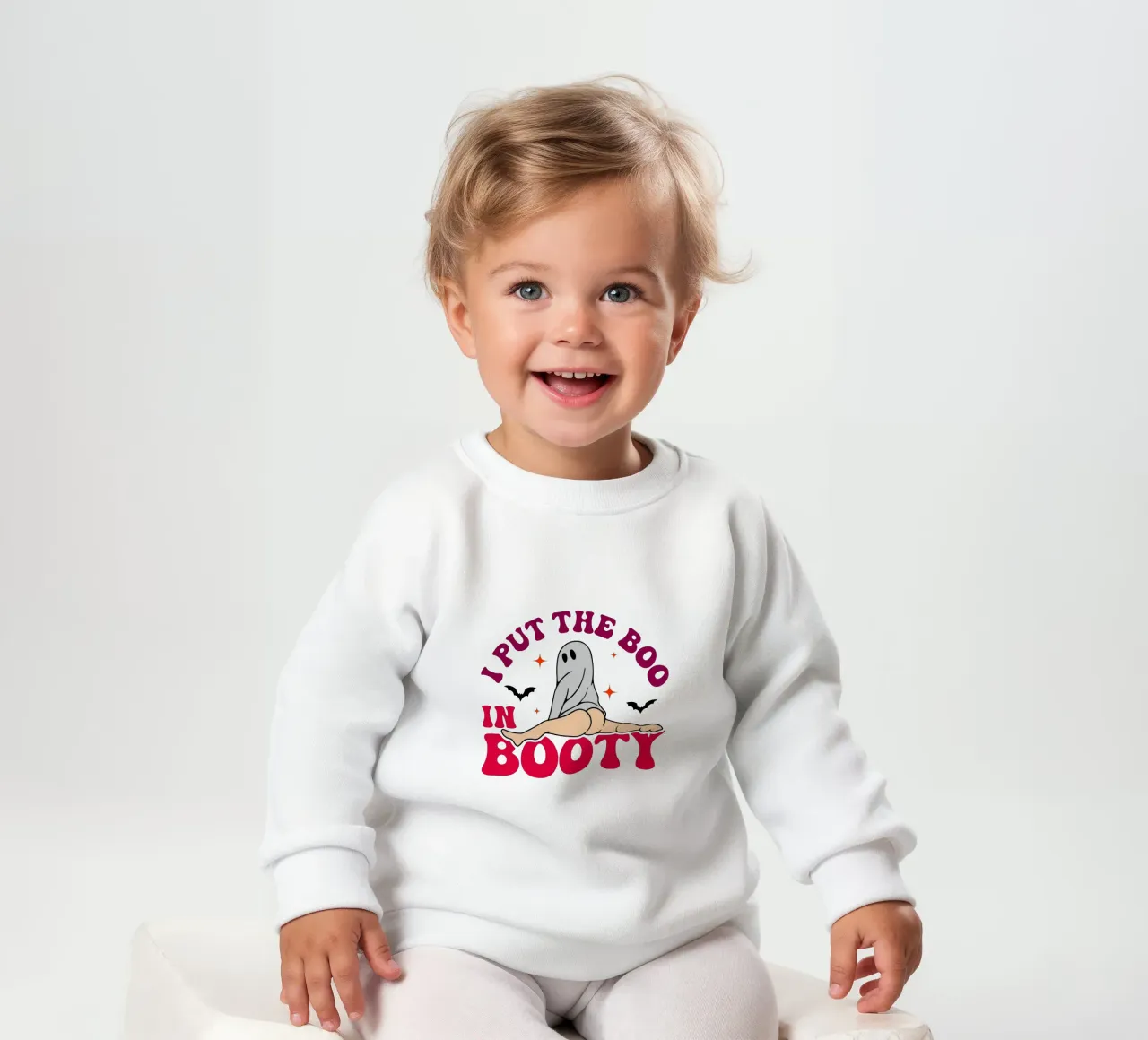 Ho messo il "boo" in "booty felpa neonato da onechoice
