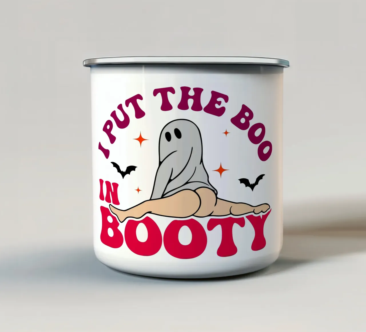 Ho messo il "boo" in "booty tazza in smalto da onechoice