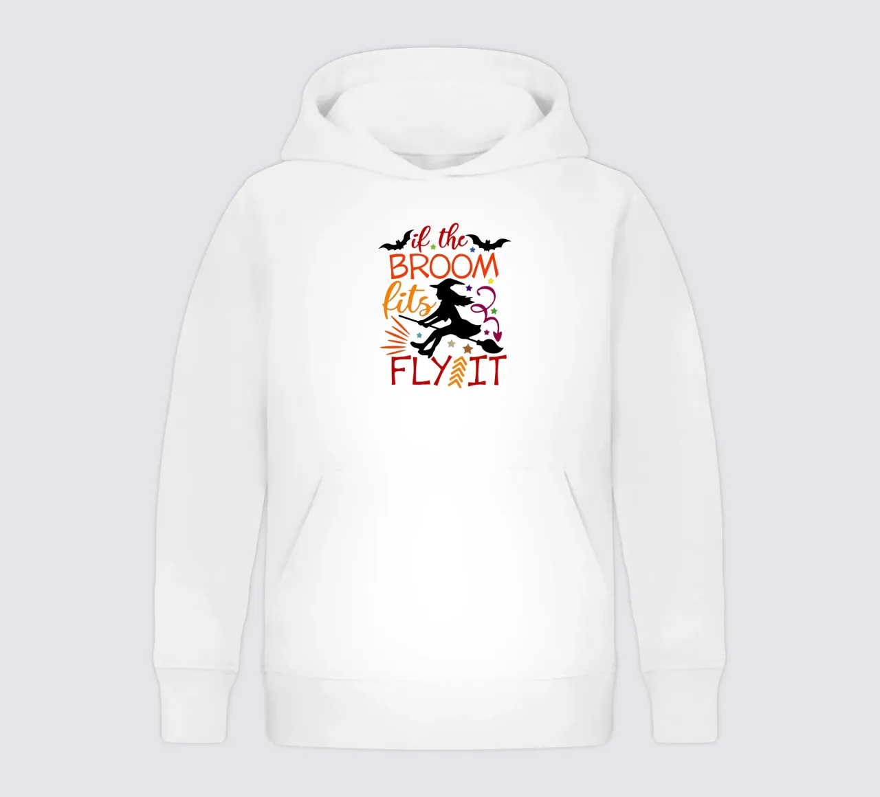 if the broom fits fly it kids hoodie by onechoice