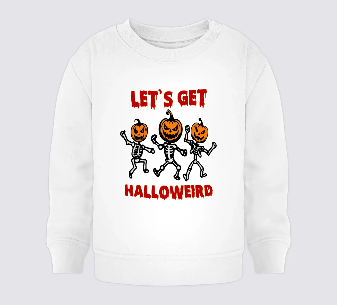 Andiamo ad hallowerd felpa neonato da onechoice