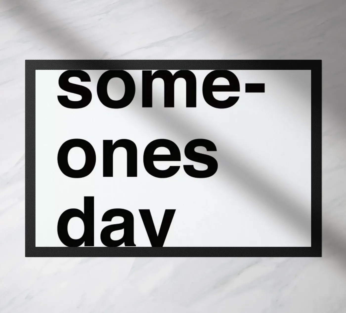 Someones day Fußmatte von Magdalena Lindstedt