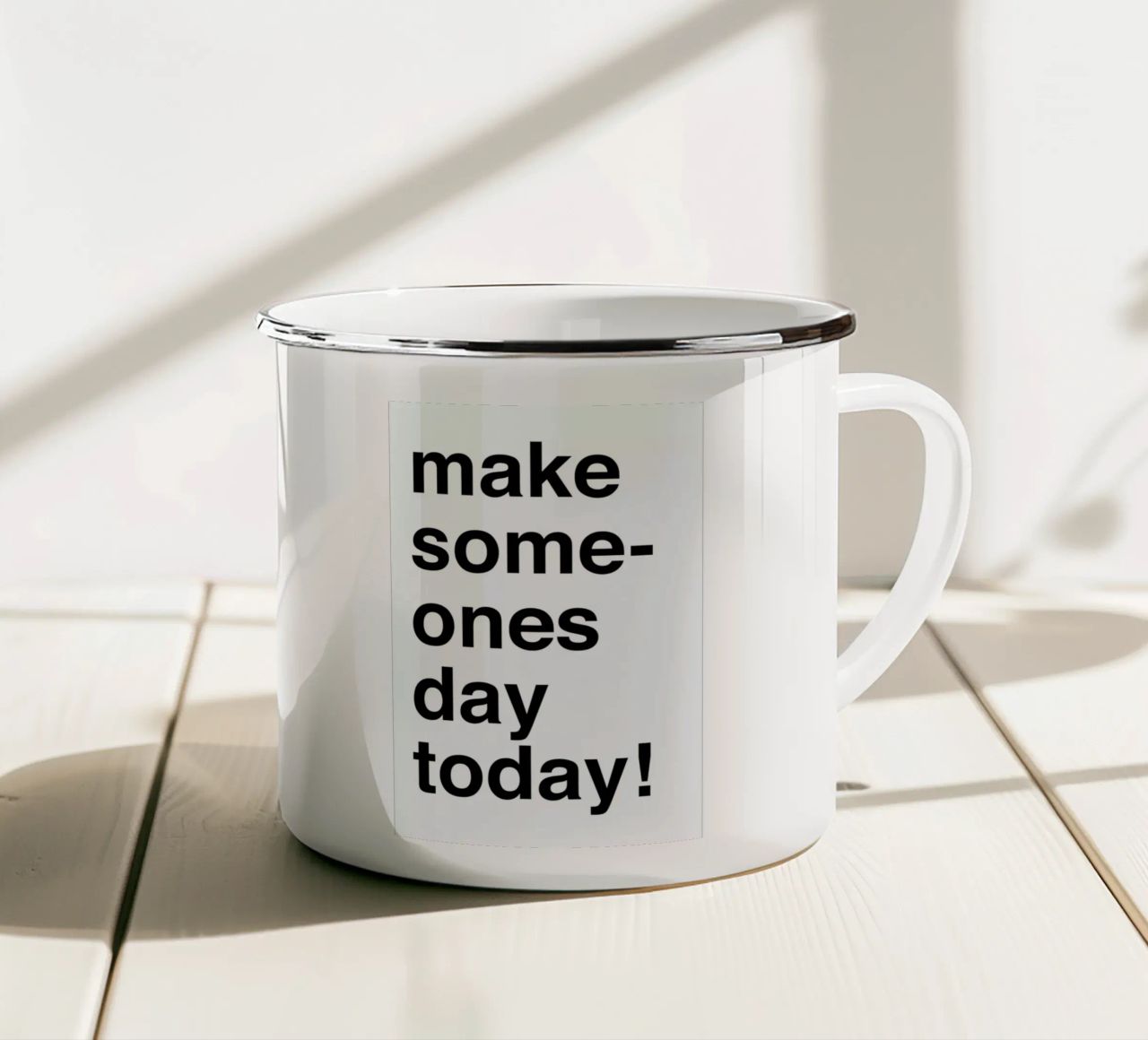 Someones day tazza in smalto da Magdalena Lindstedt