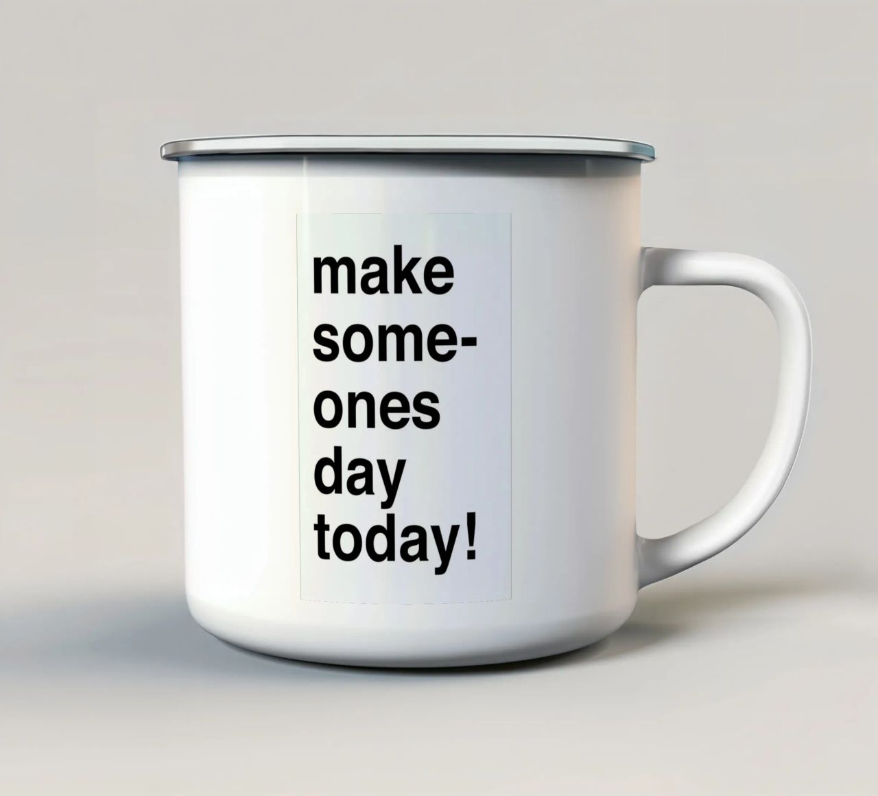 Someones day tazza in smalto da Magdalena Lindstedt