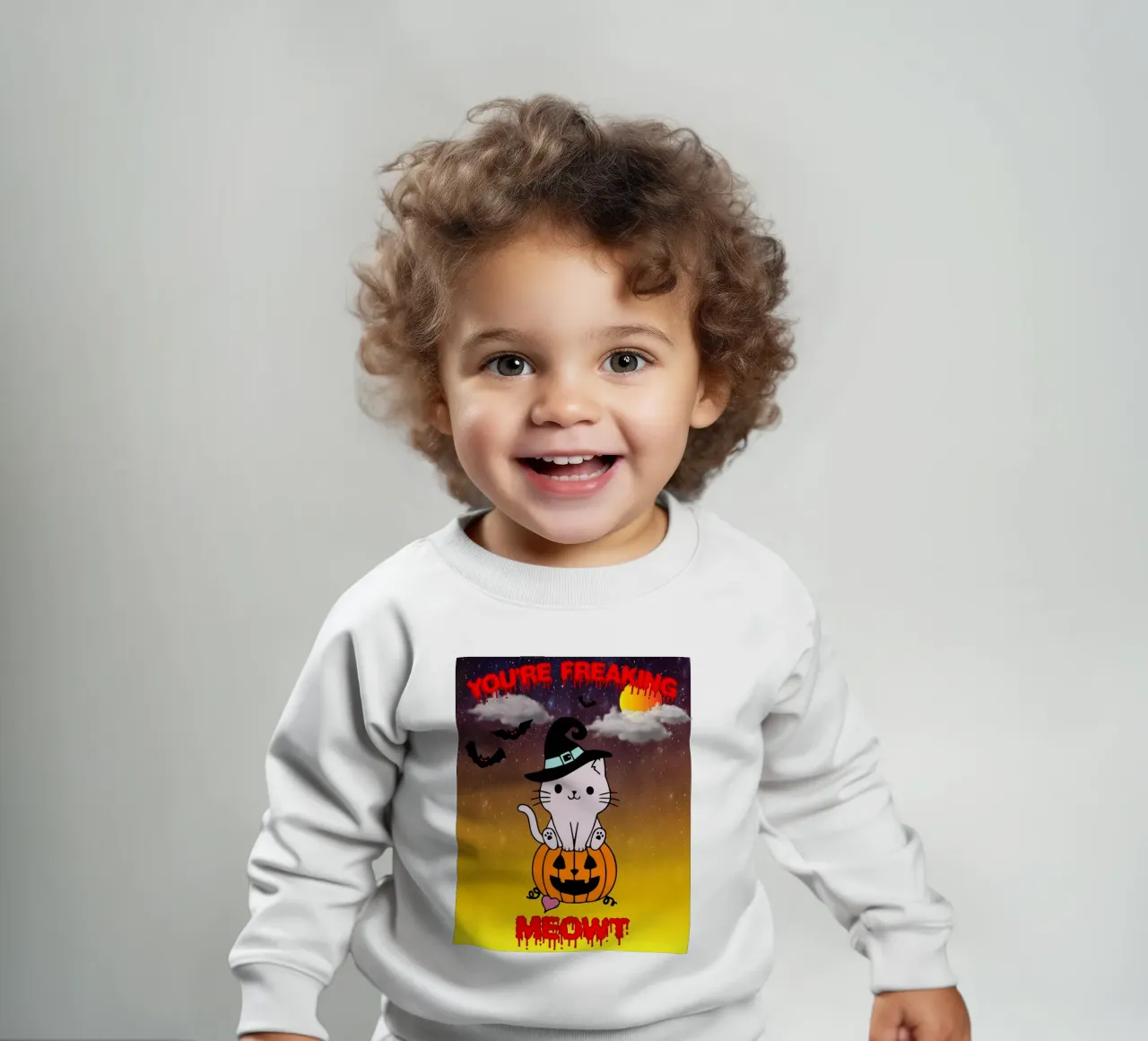 miau gespenst halloween Baby Sweatshirt von onechoice