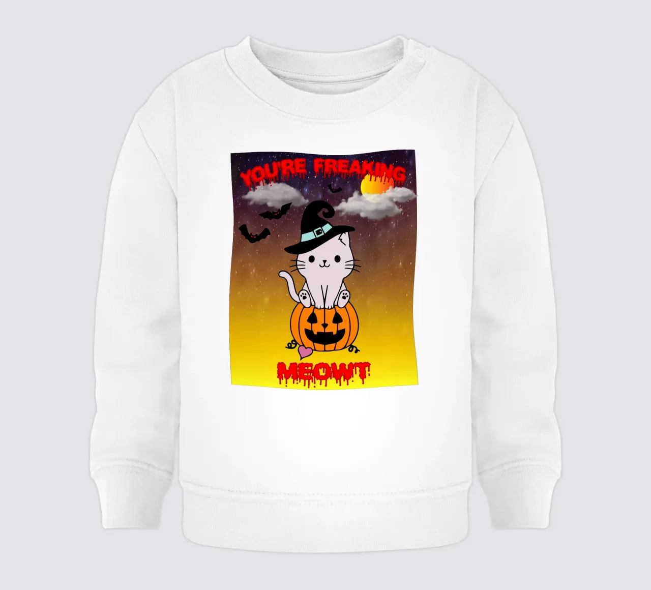 miau gespenst halloween Baby Sweatshirt von onechoice