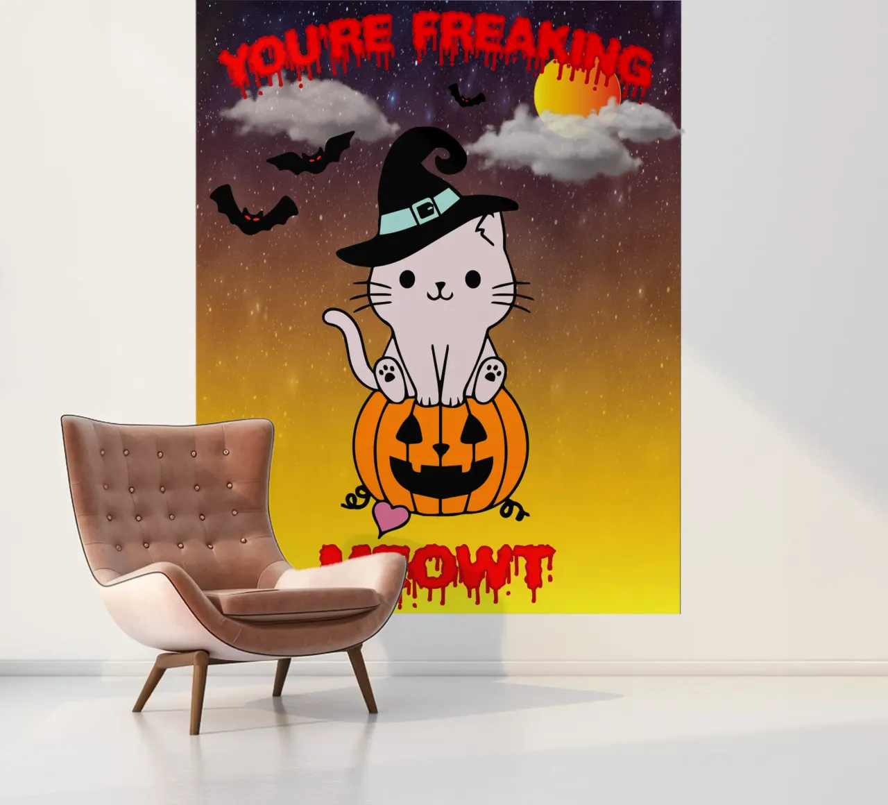 miau gespenst halloween Fototapete von onechoice