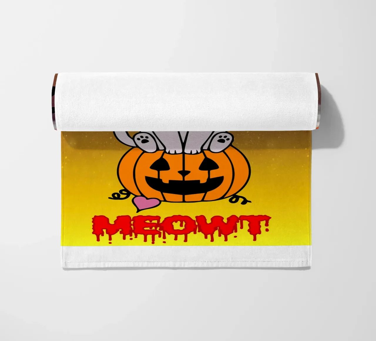 meowt fantasma di halloween telo mare da onechoice