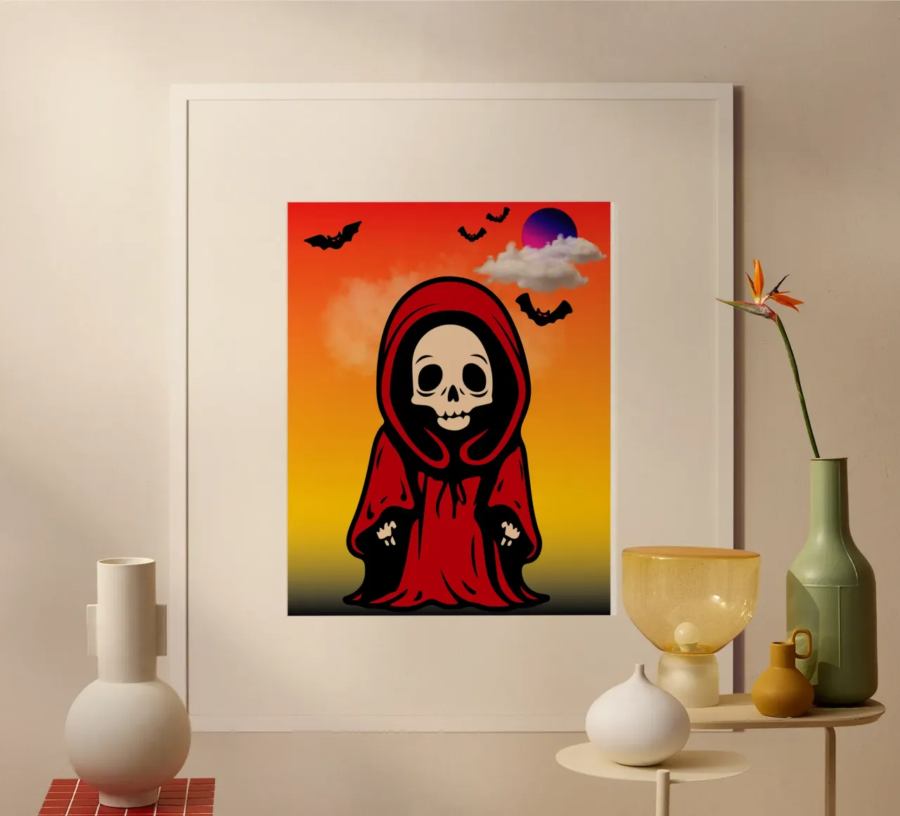scheletro di halloween poster da onechoice