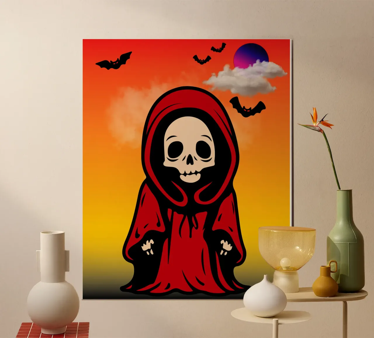 scheletro di halloween poster da onechoice