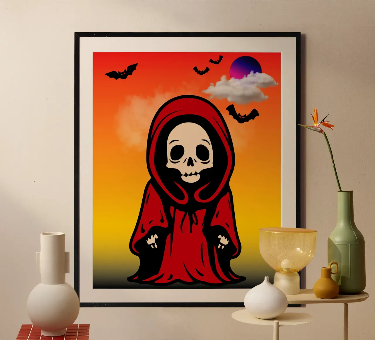 scheletro di halloween poster da onechoice