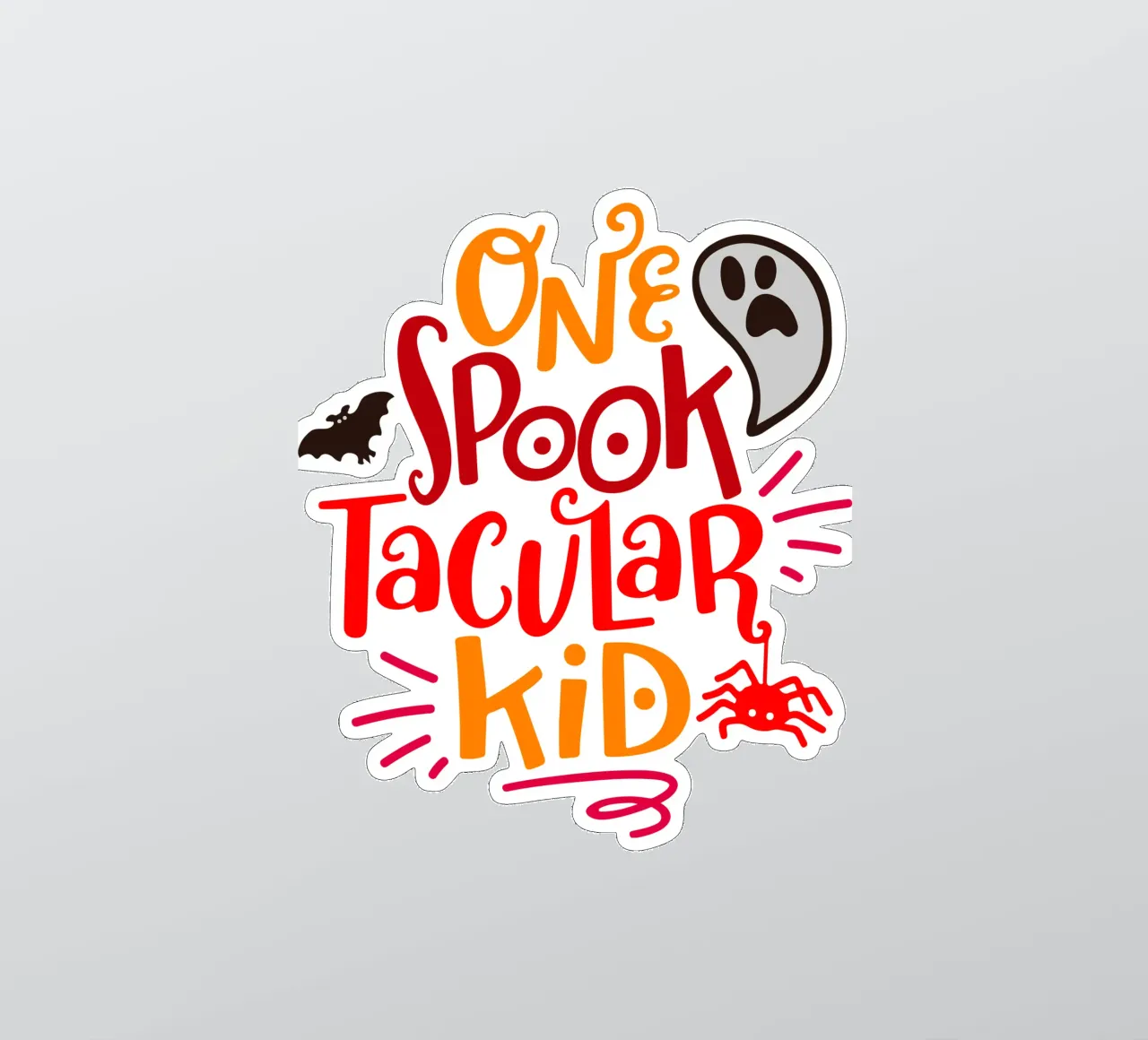 SPOOKTACULAR kid sticker by onechoice