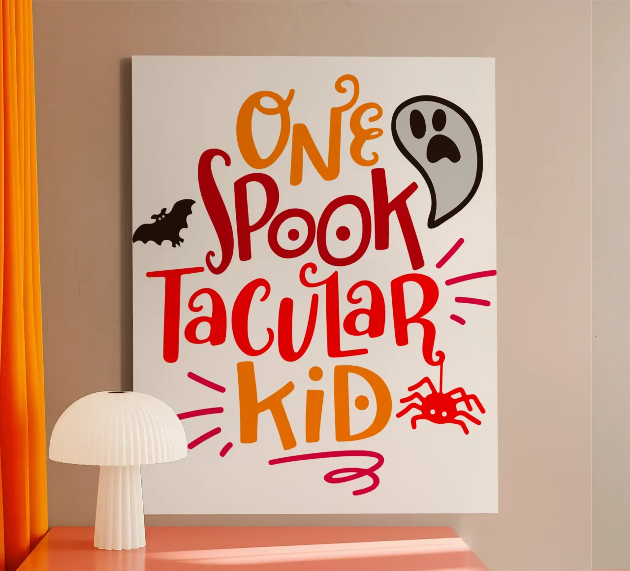 Bambino SPOOKTACULAR tela con Cornice a cassetta da onechoice