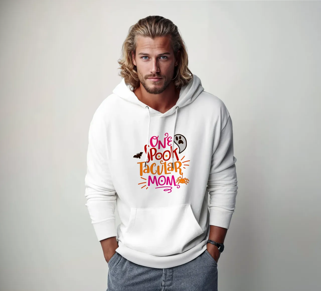 Mamma SPOOKTACULAR felpa con cappuccio da onechoice