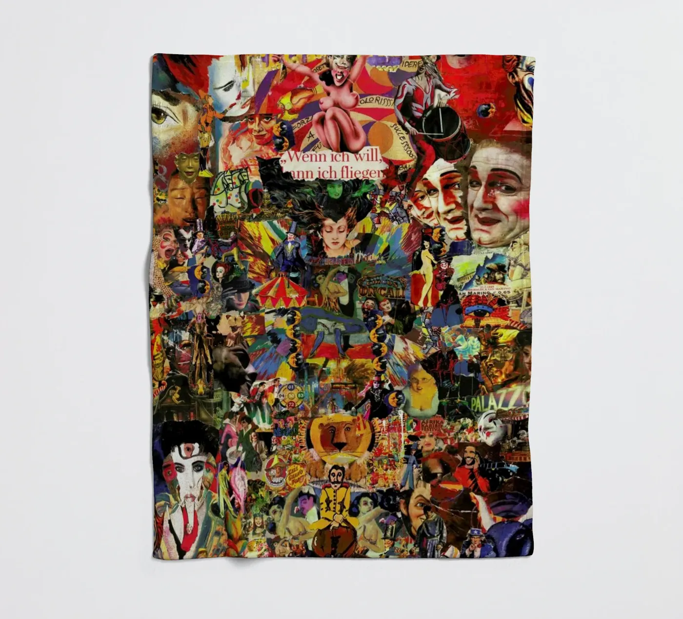 Magic Circus, 2010 Fleecedecke von Gothans Papierwelten