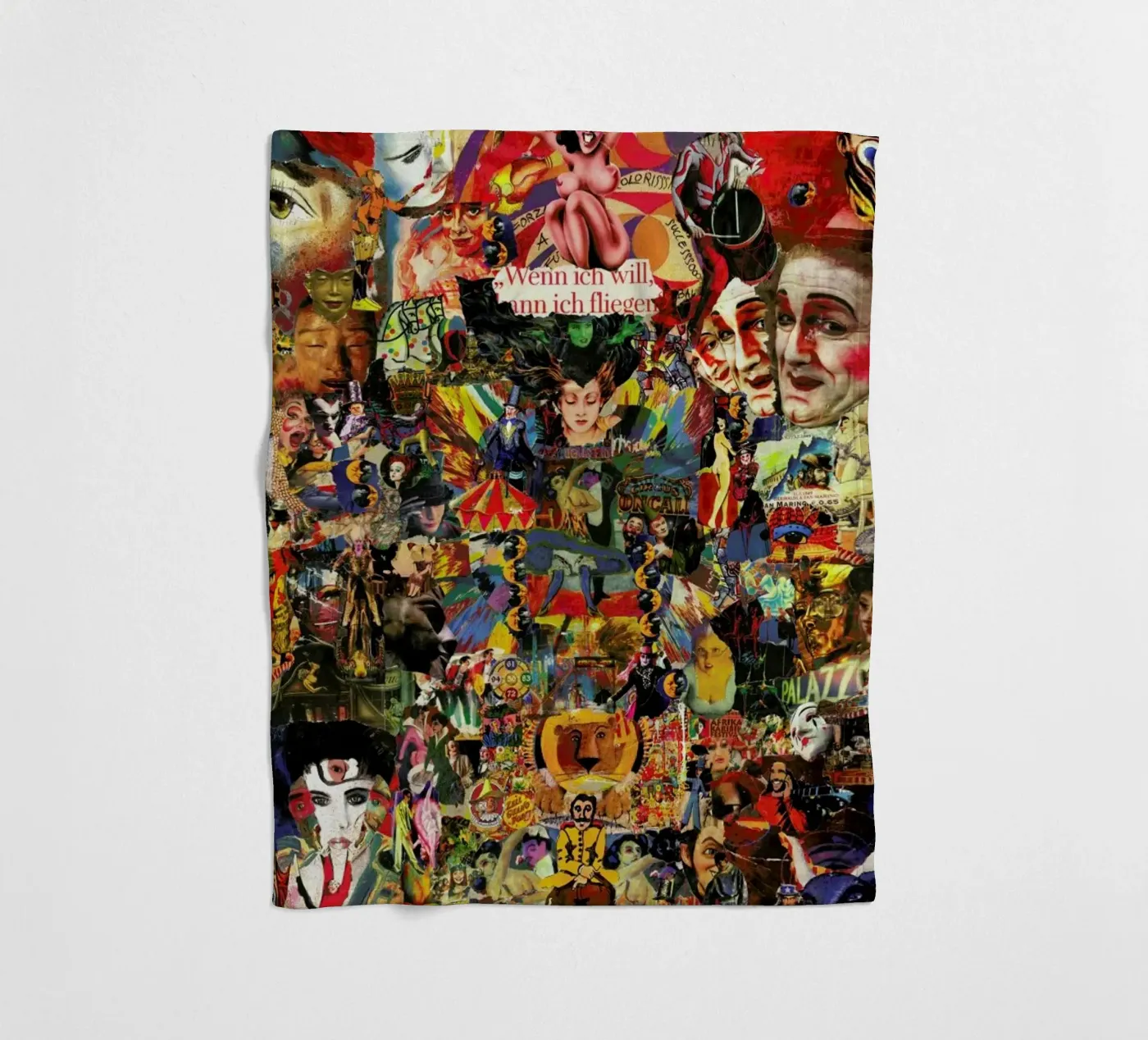Magic Circus, 2010 Fleecedecke von Gothans Papierwelten