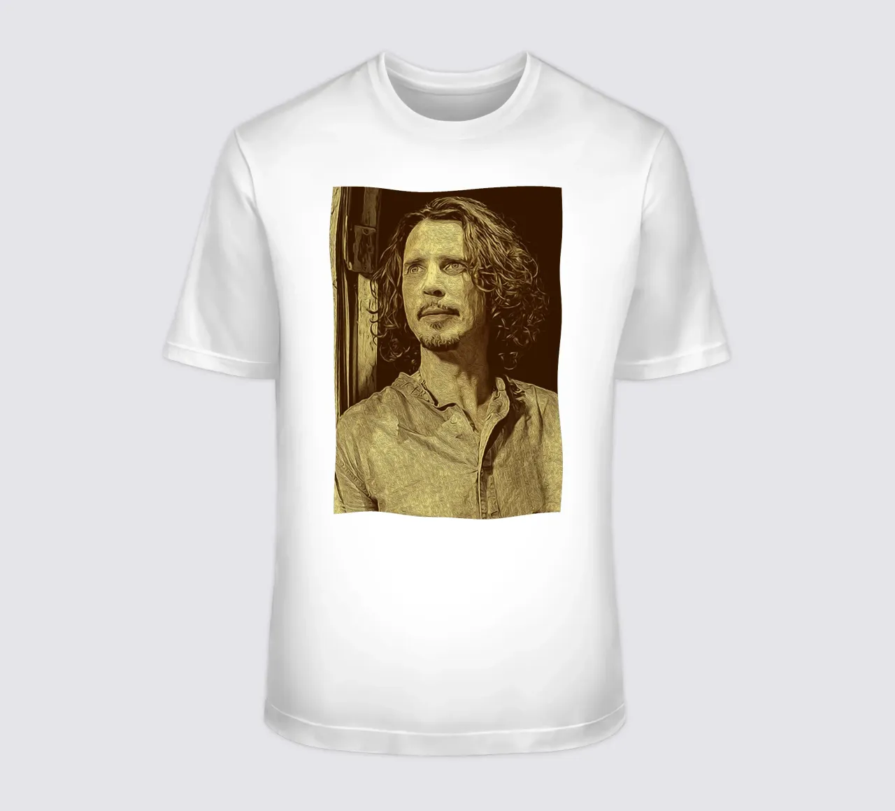 Chris Cornell gazes beyond time t-shirt by singpentinksale