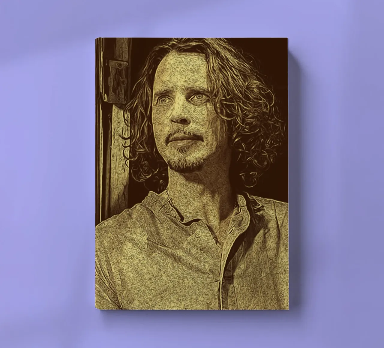 Chris Cornell gazes beyond time notebook by singpentinksale