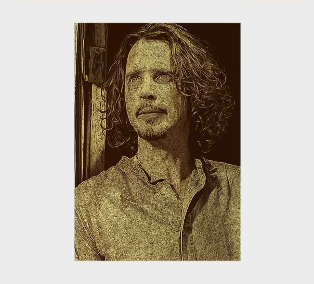 Chris Cornell gazes beyond time notebook by singpentinksale