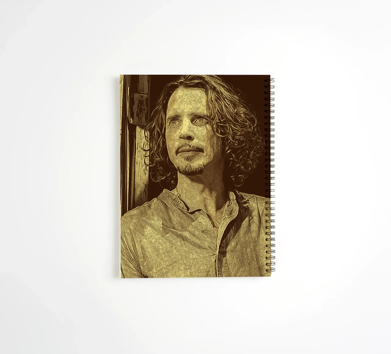 Chris Cornell gazes beyond time spiral notebook by singpentinksale