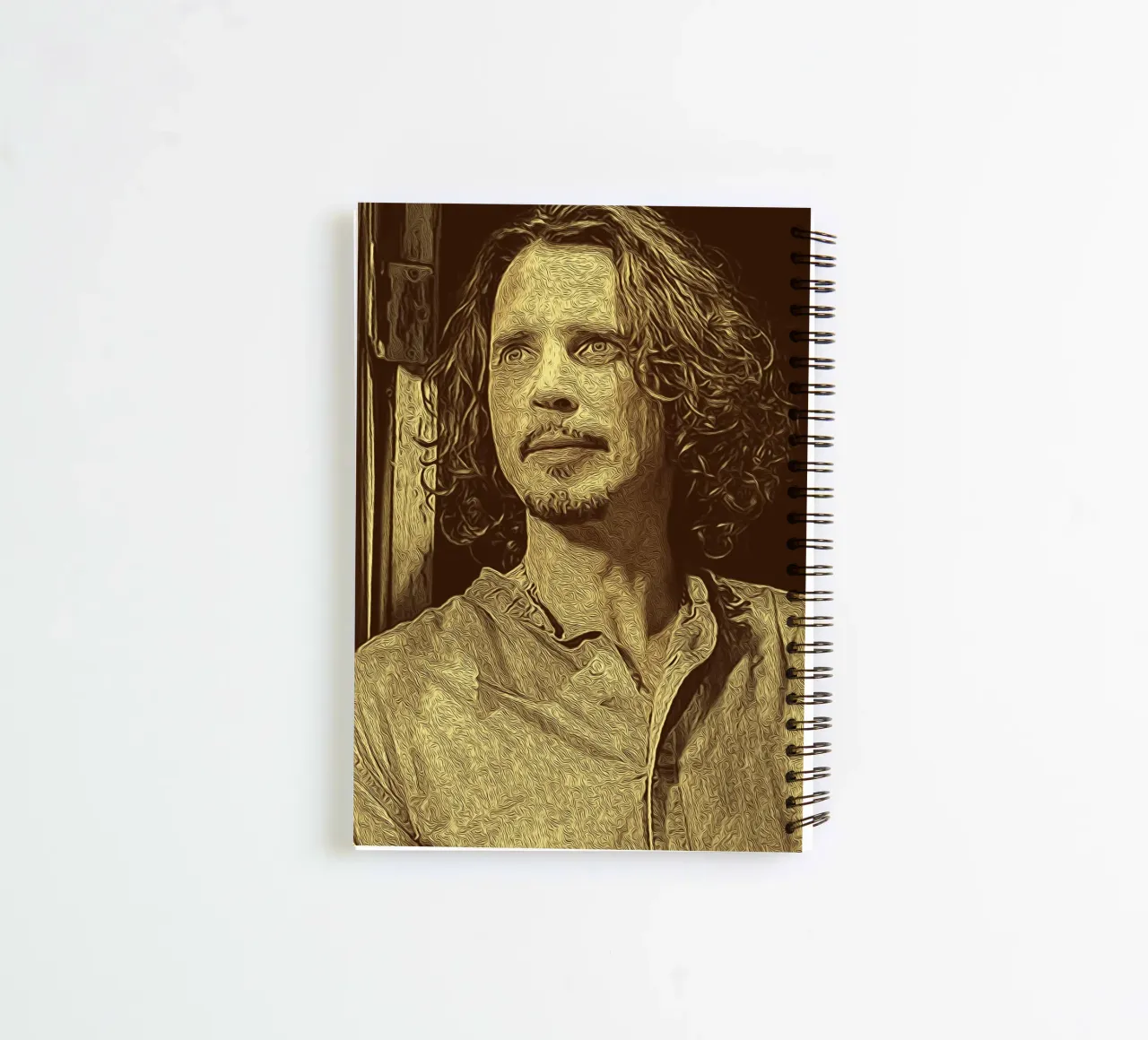 Chris Cornell gazes beyond time spiral notebook by singpentinksale