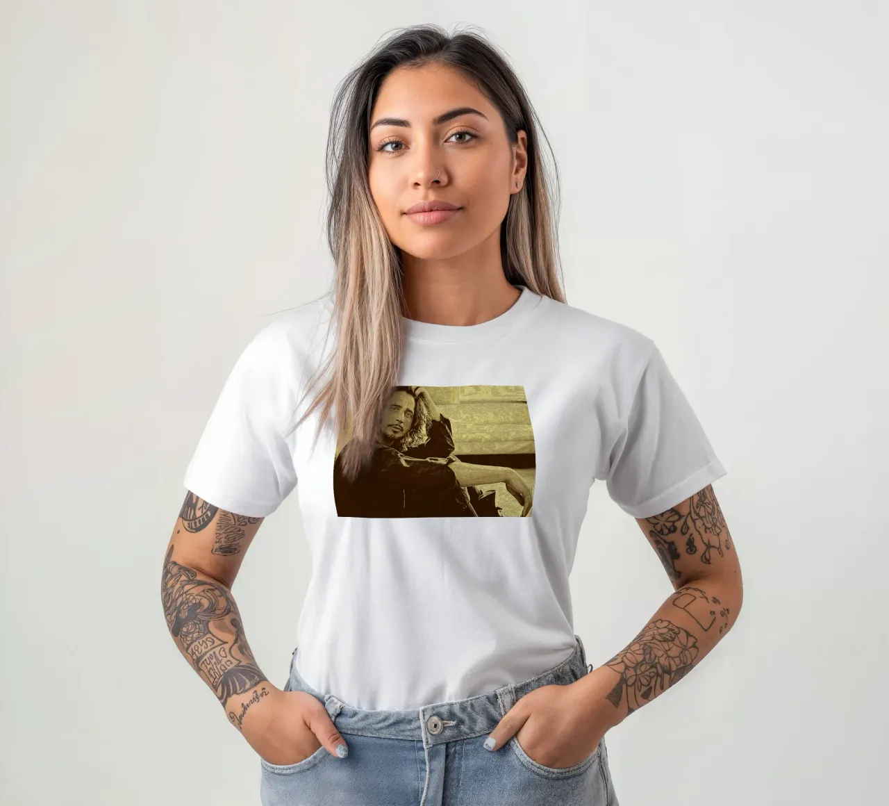 Chris Cornell tra suono e storia t-shirt da singpentinksale