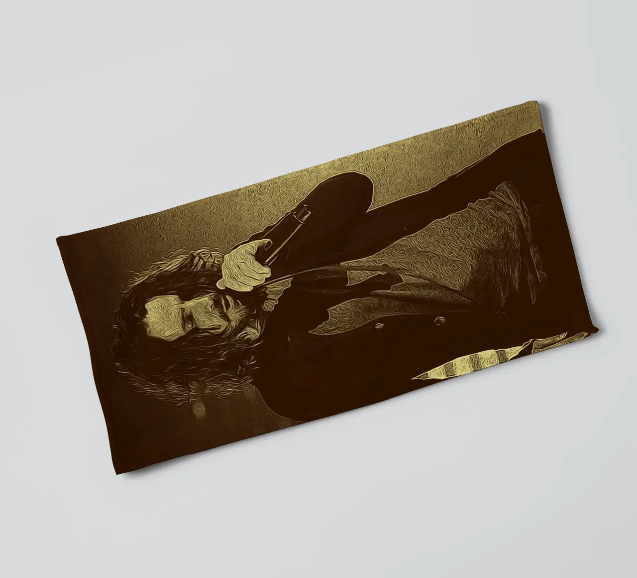Face carved by sound softened by soul asciugamano da bagno da singpentinksale