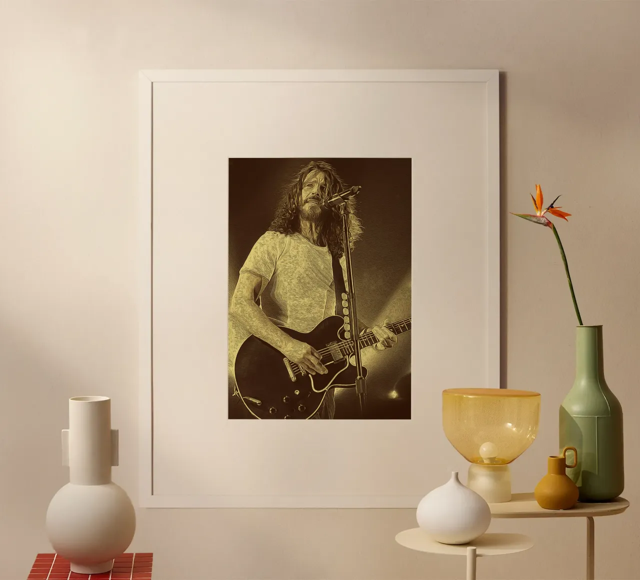 Smolder with Soul poster con telaio in plastica da singpentinksale