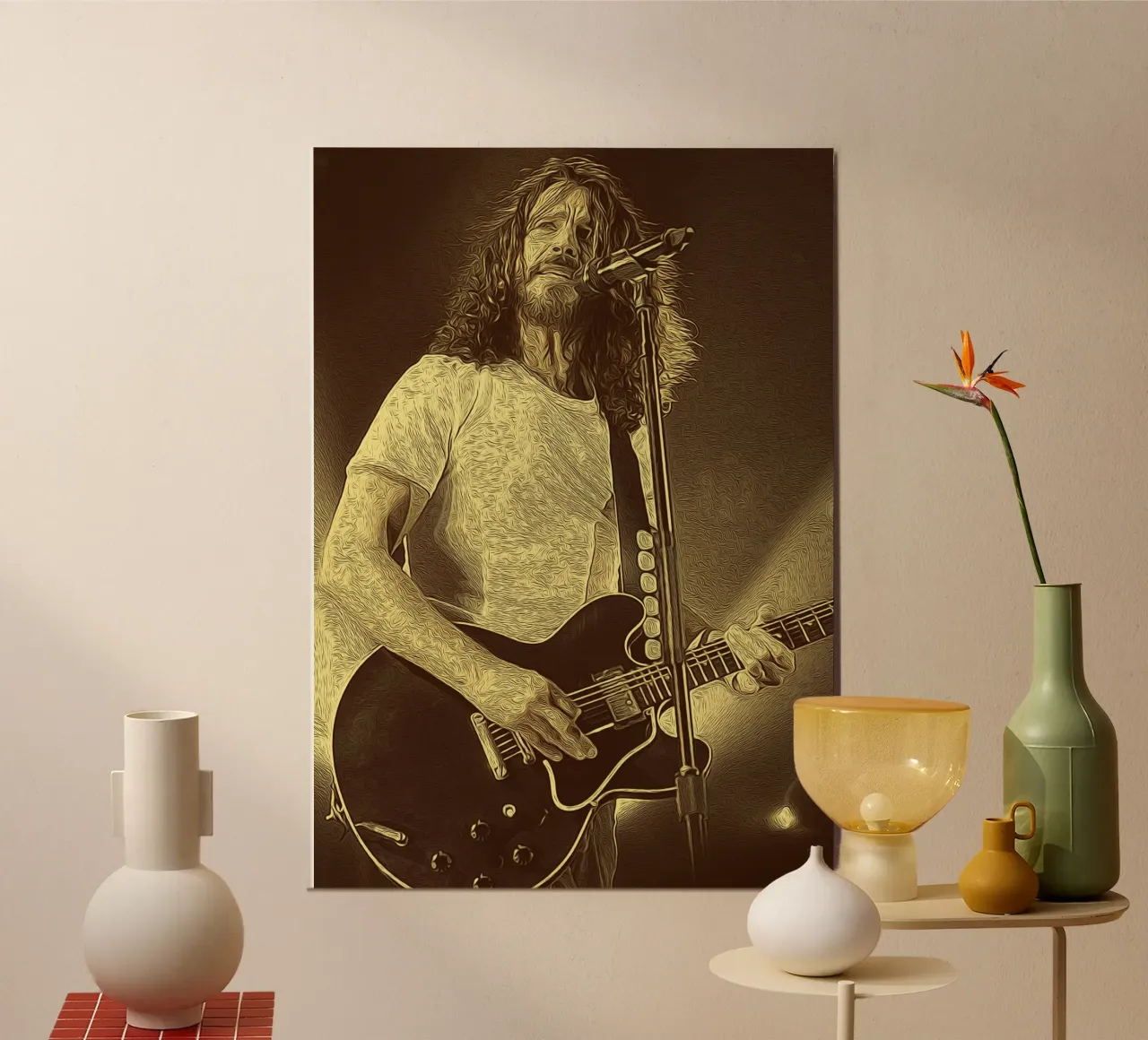 Smolder with Soul poster con telaio in plastica da singpentinksale