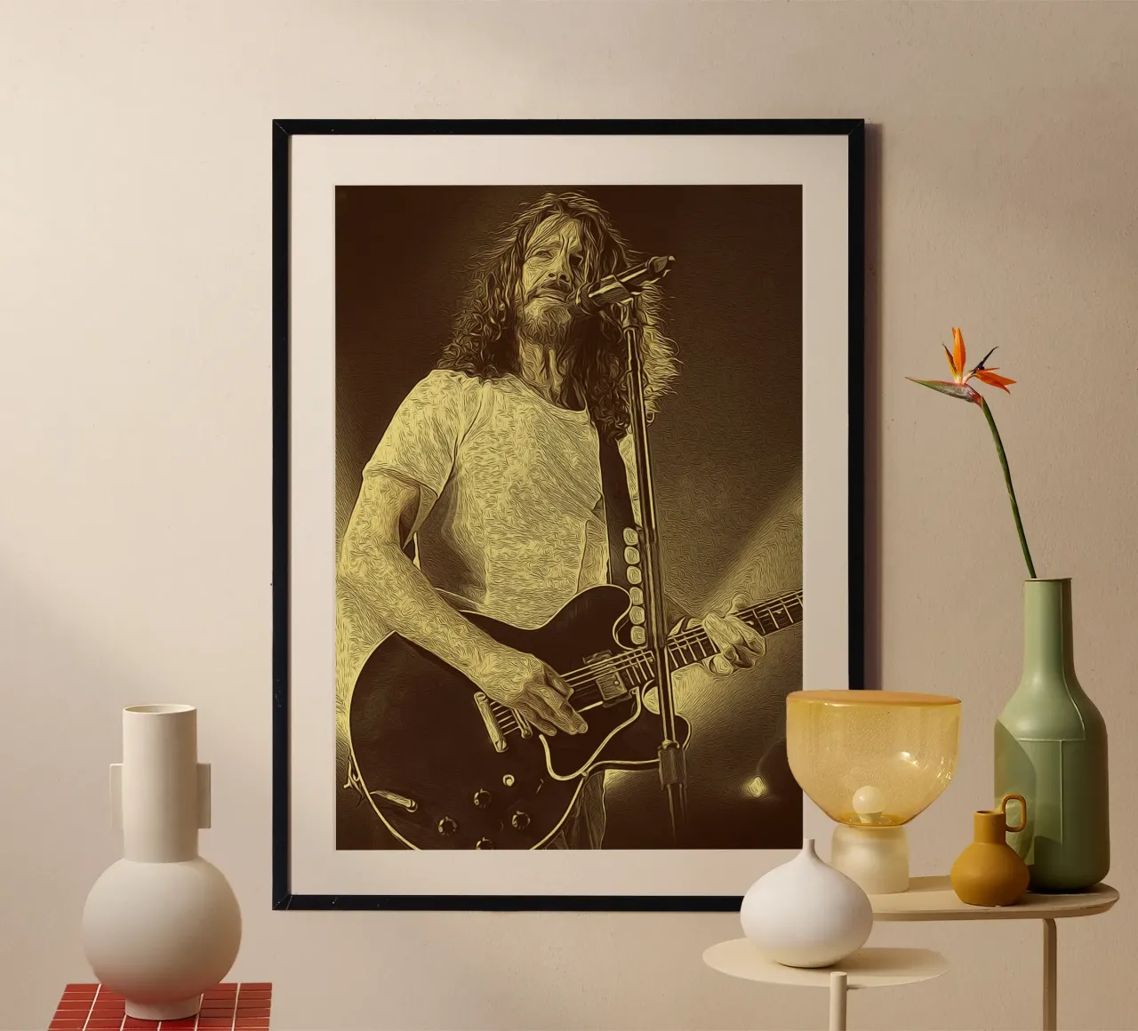 Smolder with Soul poster con telaio in plastica da singpentinksale