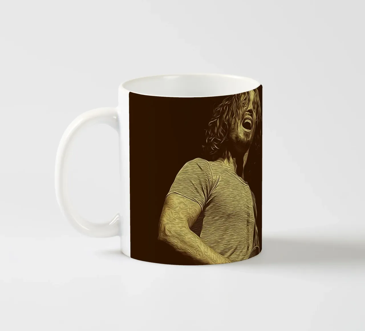 Chris Cornell: una performance iconica tazza in ceramica da singpentinksale