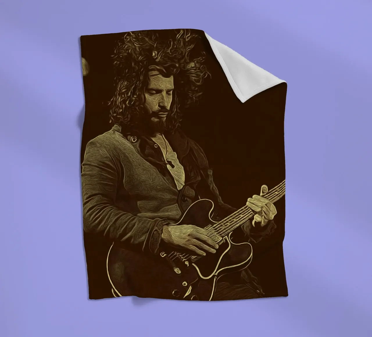 Chris Cornell Grunge espressivo coperta in pile da singpentinksale