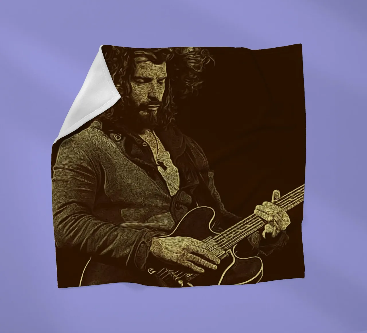 Chris Cornell Grunge espressivo coperta in pile da singpentinksale