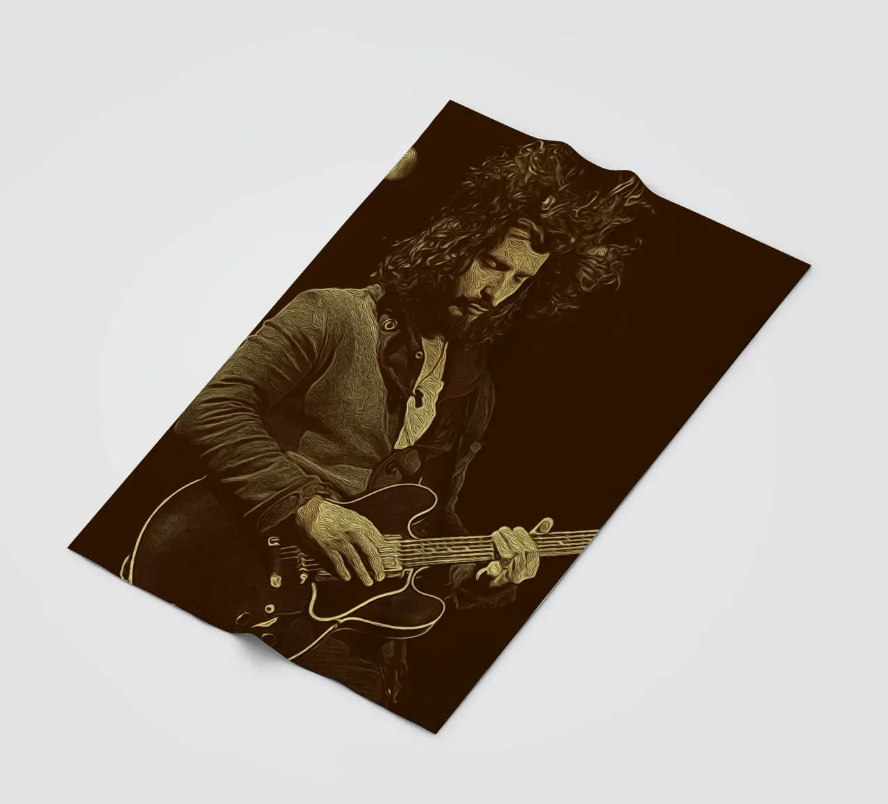 Chris Cornell Grunge espressivo coperta in pile da singpentinksale
