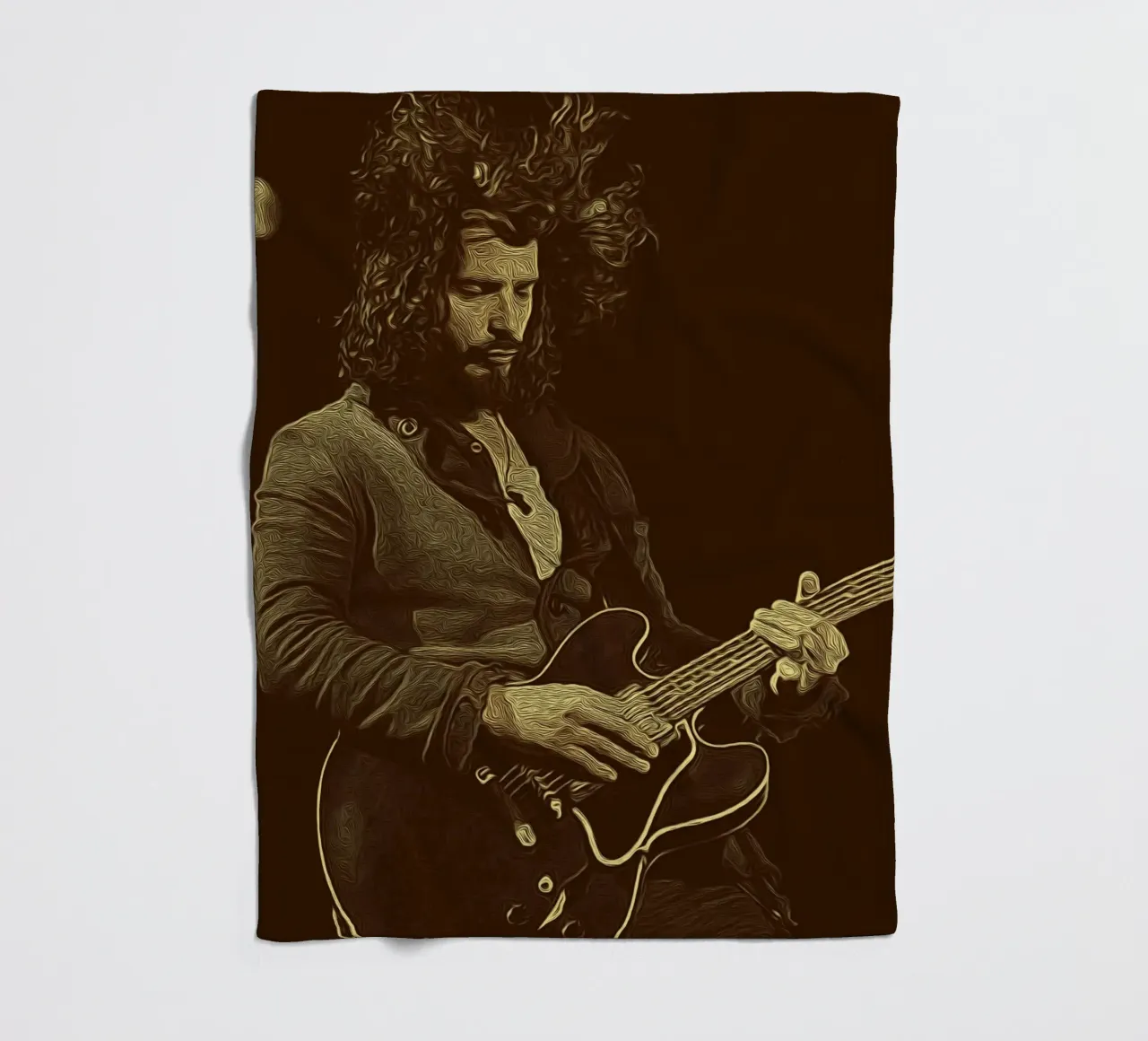 Chris Cornell Grunge espressivo coperta in pile da singpentinksale