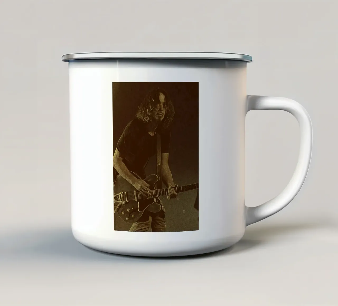 Chris Cornell Un re dall'anima ribelle tazza in smalto da singpentinksale