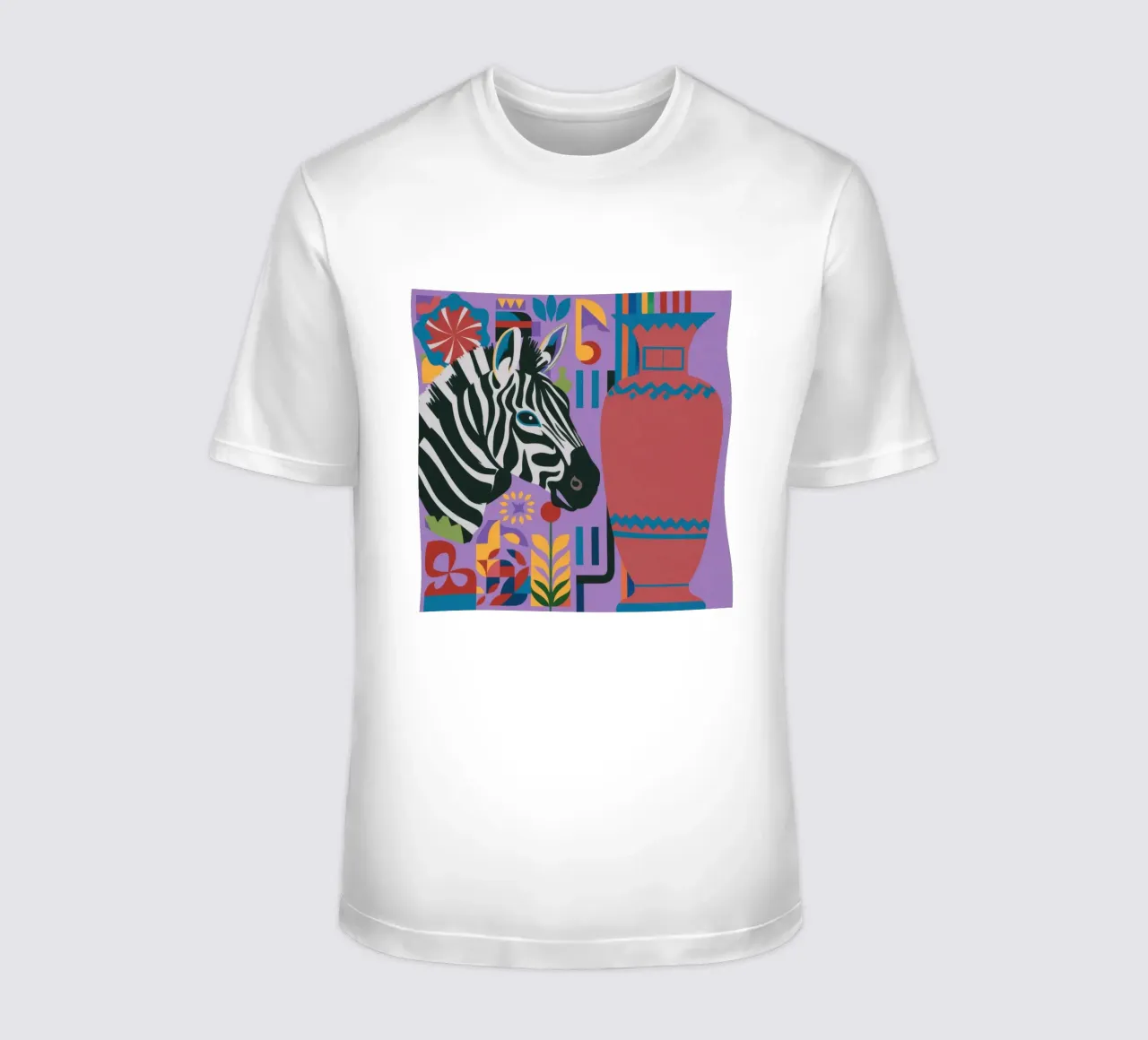 Gestreiftes Zebra-Stillleben T-Shirt von Arcane Lines