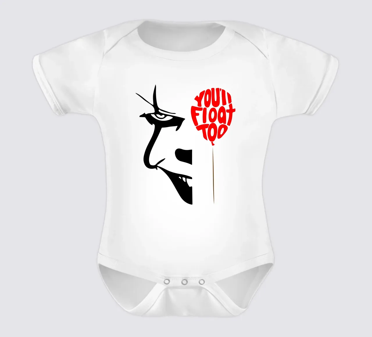youll float too short-sleeve baby romper by onechoice