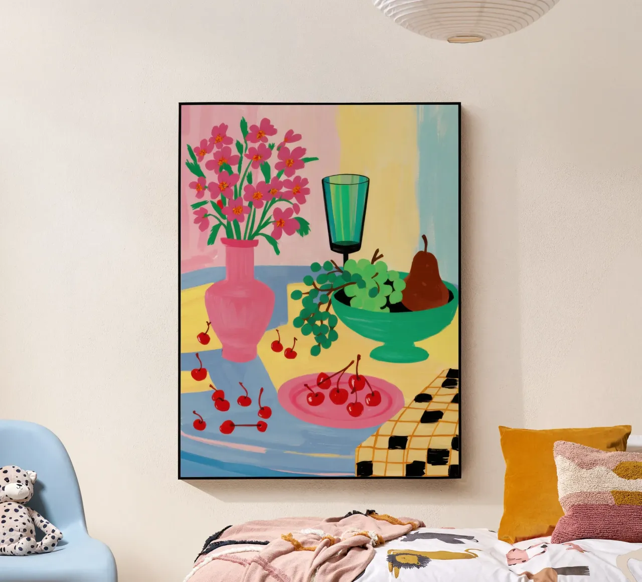 Roze Tafelpeer acryl van Sentinel Glow